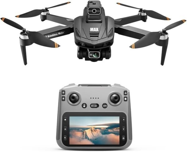 2025 NEW V168 MAX Upgraded Drone with Front 1080P PTZ Camera, GPS Return, Dual Lens, Folding Design, 4.5 Inch Screen RC Quadcopter, Modern Drone Design,Brushless Motor. - Image 3