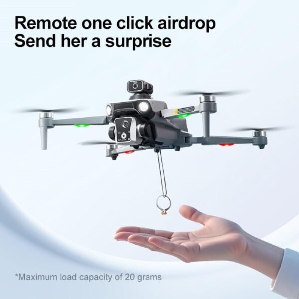 2025 NEW V168 MAX Upgraded Drone with Front 1080P PTZ Camera, GPS Return, Dual Lens, Folding Design, 4.5 Inch Screen RC Quadcopter, Modern Drone Design,Brushless Motor. - Image 7