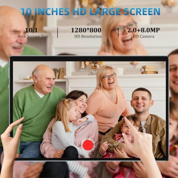 Tablet Android 15, 10 inch 2 in 1 Tablets with Keyboard Mouse Case Stylus, 12GB+64GB+1TB Expand Tablet, 1.8Ghz Quad-core CPU, 1280*800 IPS Touch Screen Computer, 5G Wi-Fi6 BT 5, 6000mAH Battery Tab PC - Image 6